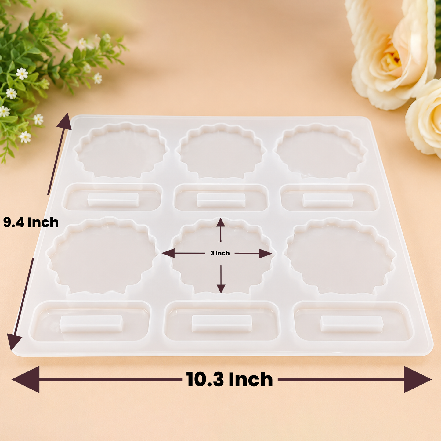 Scalloped Dashboard Stand Mold | ARM552