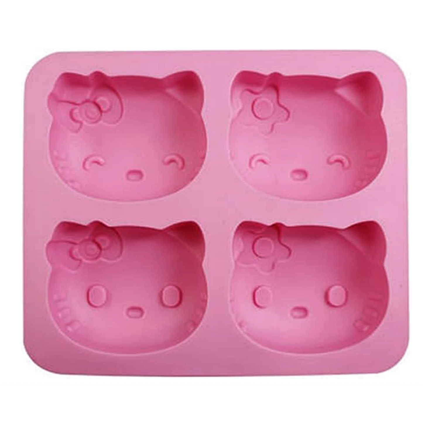 Cute Kitty Face Silicone Mold – 4 Cavity | SSM294