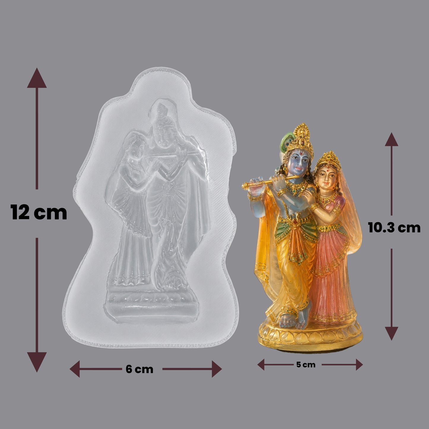 Radha Krishna Silicone Mold | WCM859 (OWN)