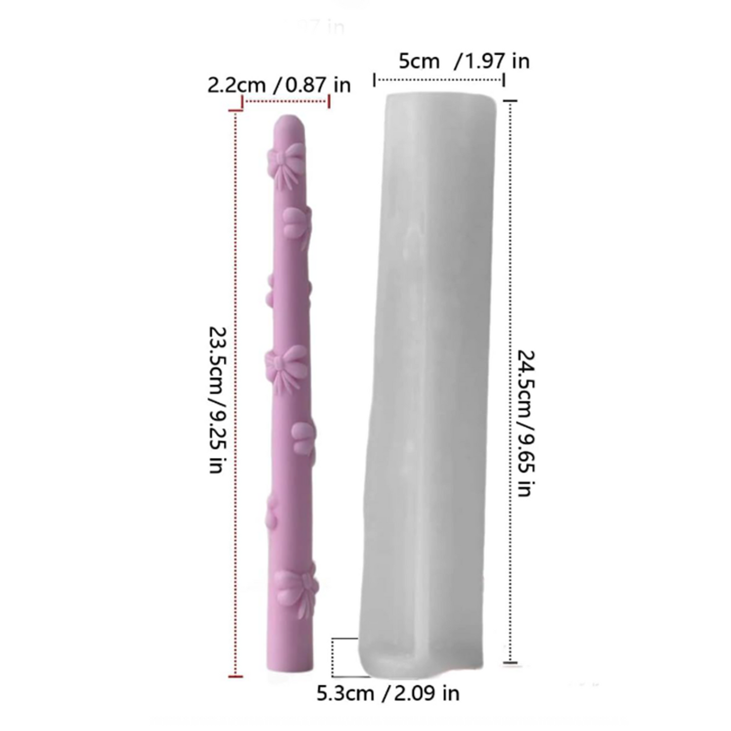 Butterfly Pillar Candle Silicone Mold | WCM878