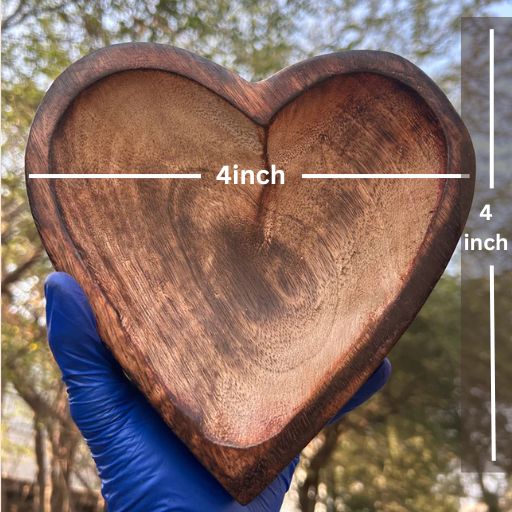 Wooden Candle Heart Bowl WC002 | WC007 | WC011