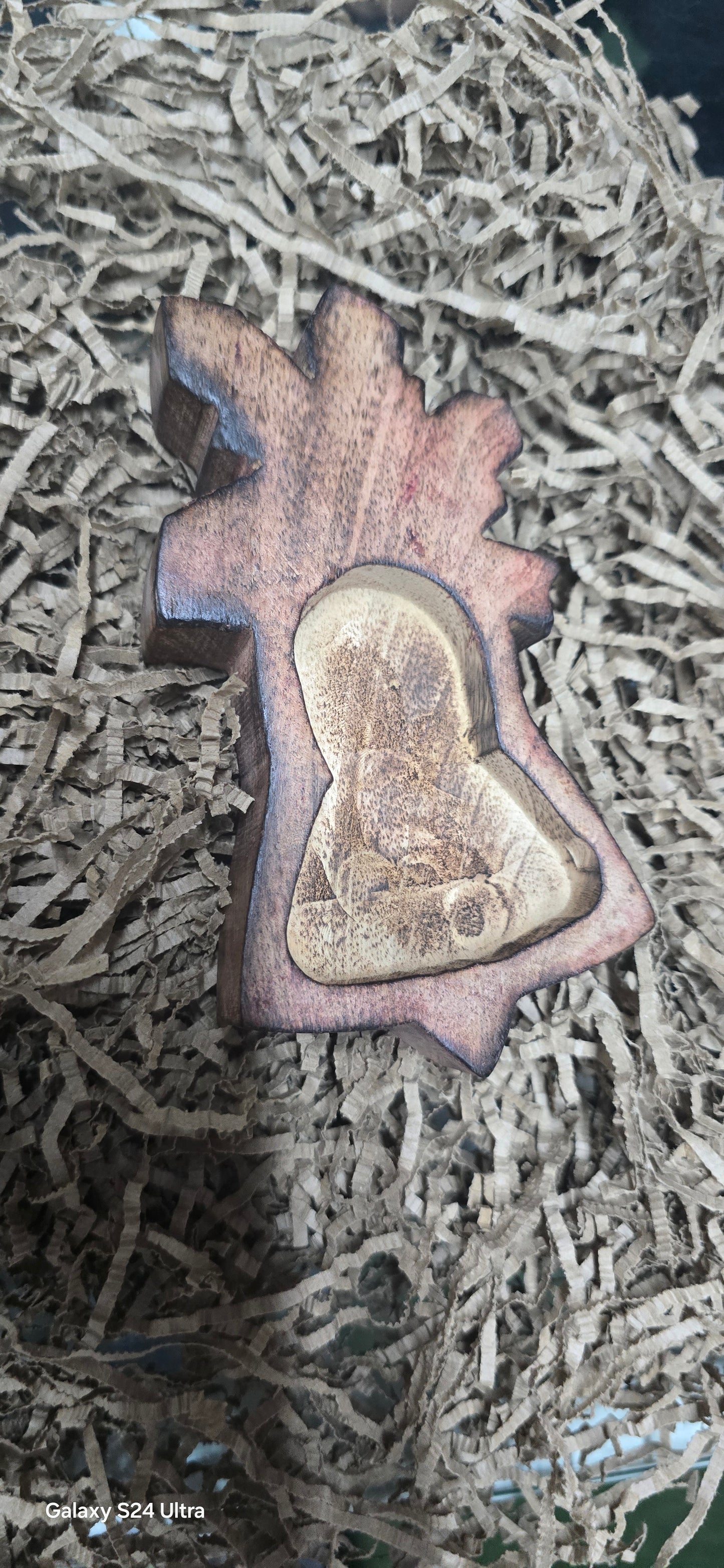 Wooden Christmas Bell Bowl WC023