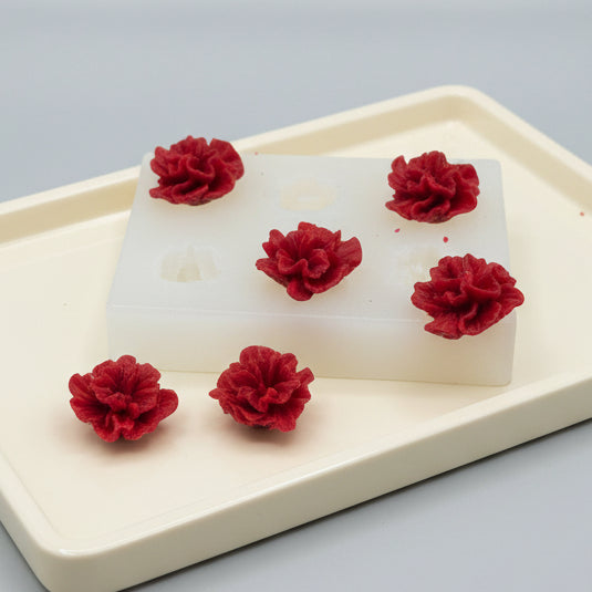 Miniature Ruffle Flower Mould CFM375 (own)