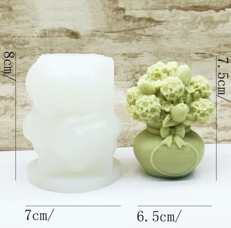 Tulip Pot Candle Mold WCM522