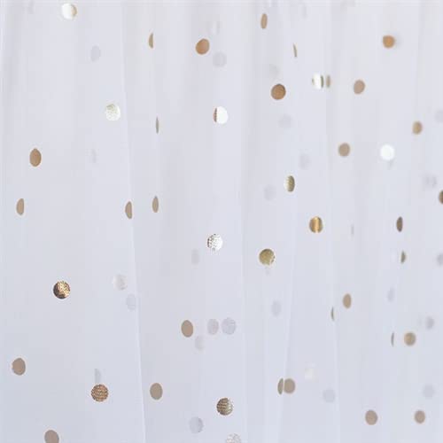 White Dotted Net Fabric 10 Miter PM295