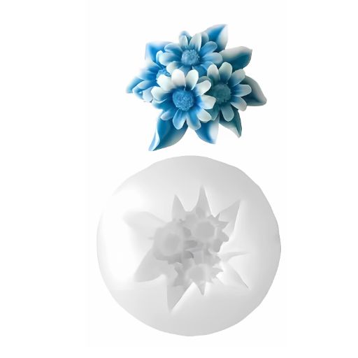 3D Daisy Flower Silicone Mold CFM333(own)