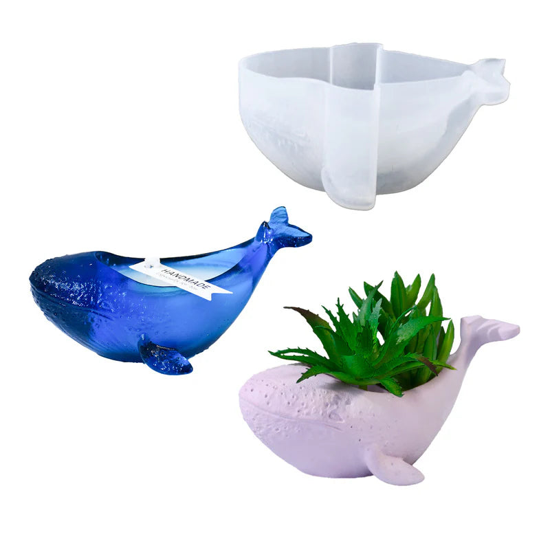 Whale Candle Holder Flower Pot Storage Mold ARM365