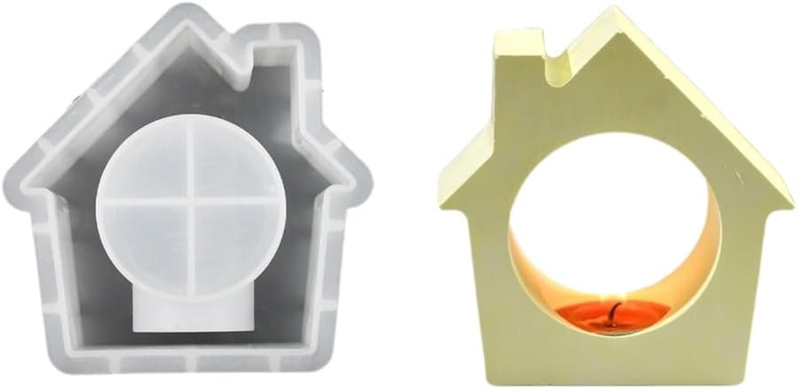 Christmas House T-Light Mold ARM367