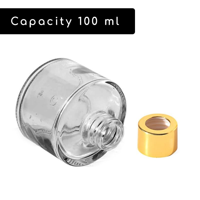 Diffuser Glass Bottle with Gold Cap 4PCS PM383-PM384