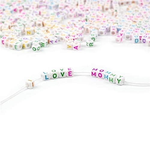 Secret Message Beads 100gram Multi Square SMB002