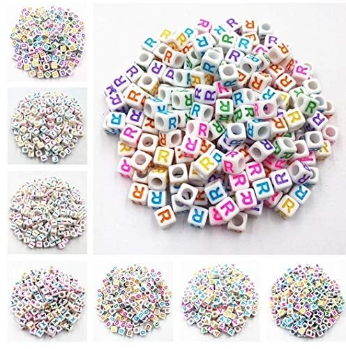 Secret Message Beads 100gram Multi Square SMB002