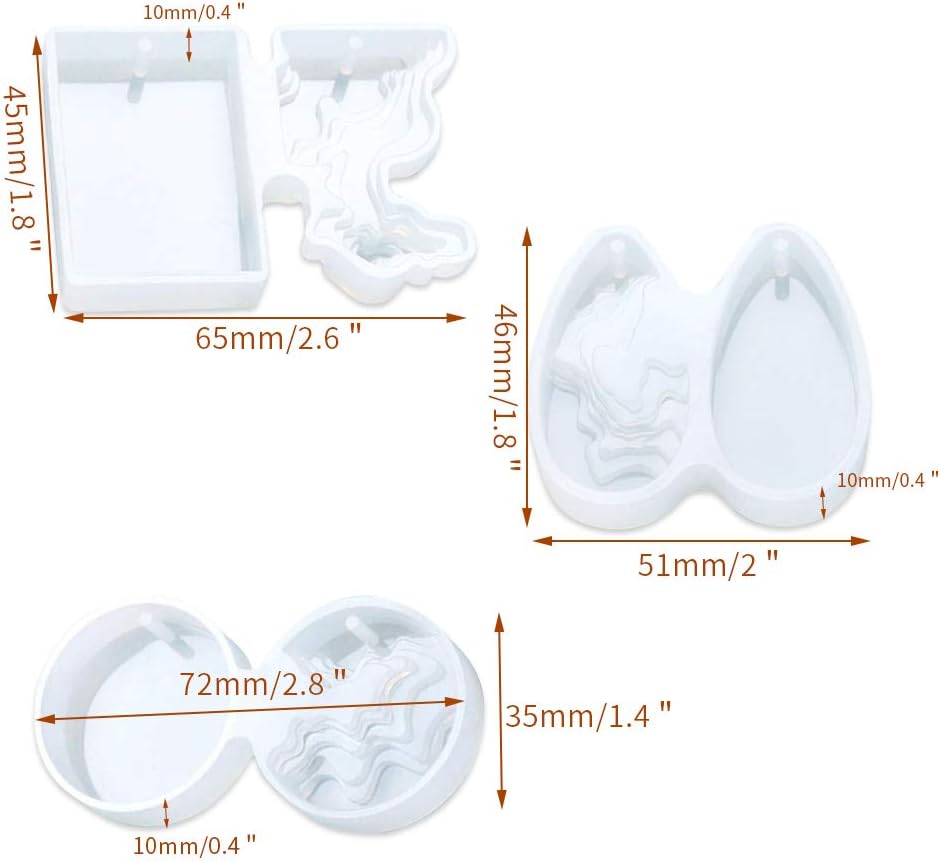 Combo Wave Pendant Mold ARM183