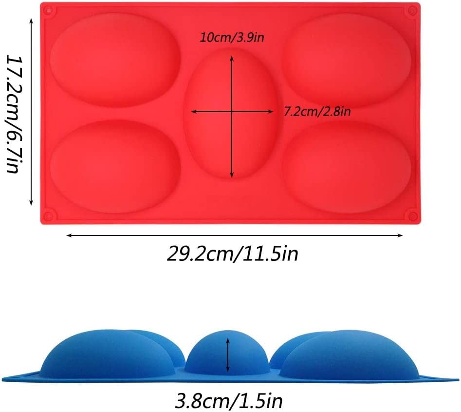 5-Cavity Half Easter Egg Mold SSM214