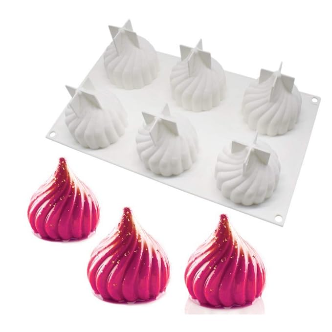 Spiral Modak 6 Cavity Mold WCM670