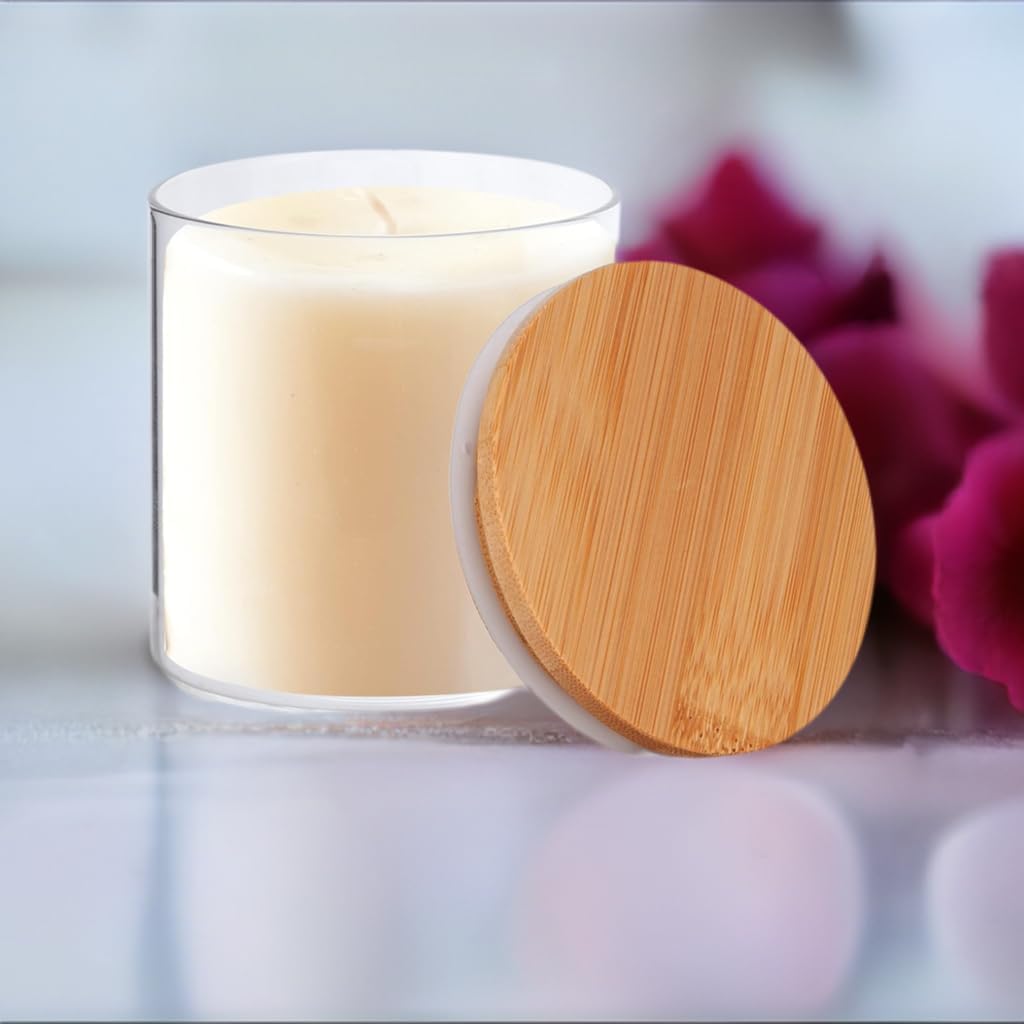 270ml Wooden Lid Borosil Jars 3PCS PM377