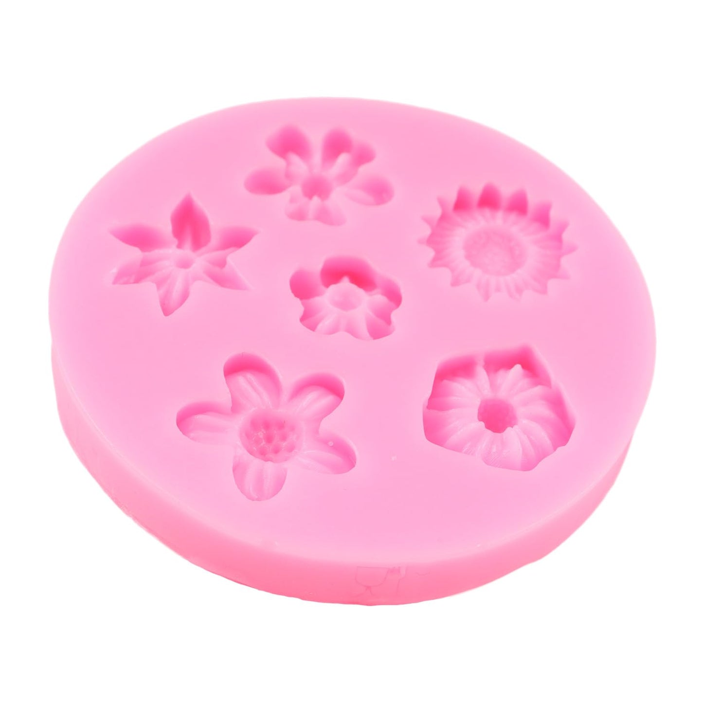 6 Flower Fondant Mold CFM297
