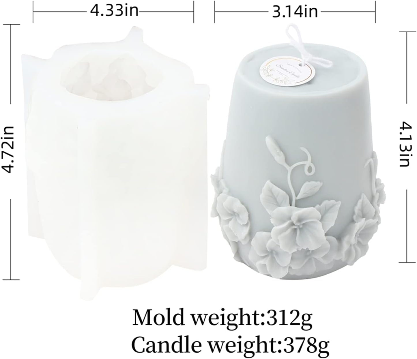 Flower Imprint Sculpture Mold WCM285