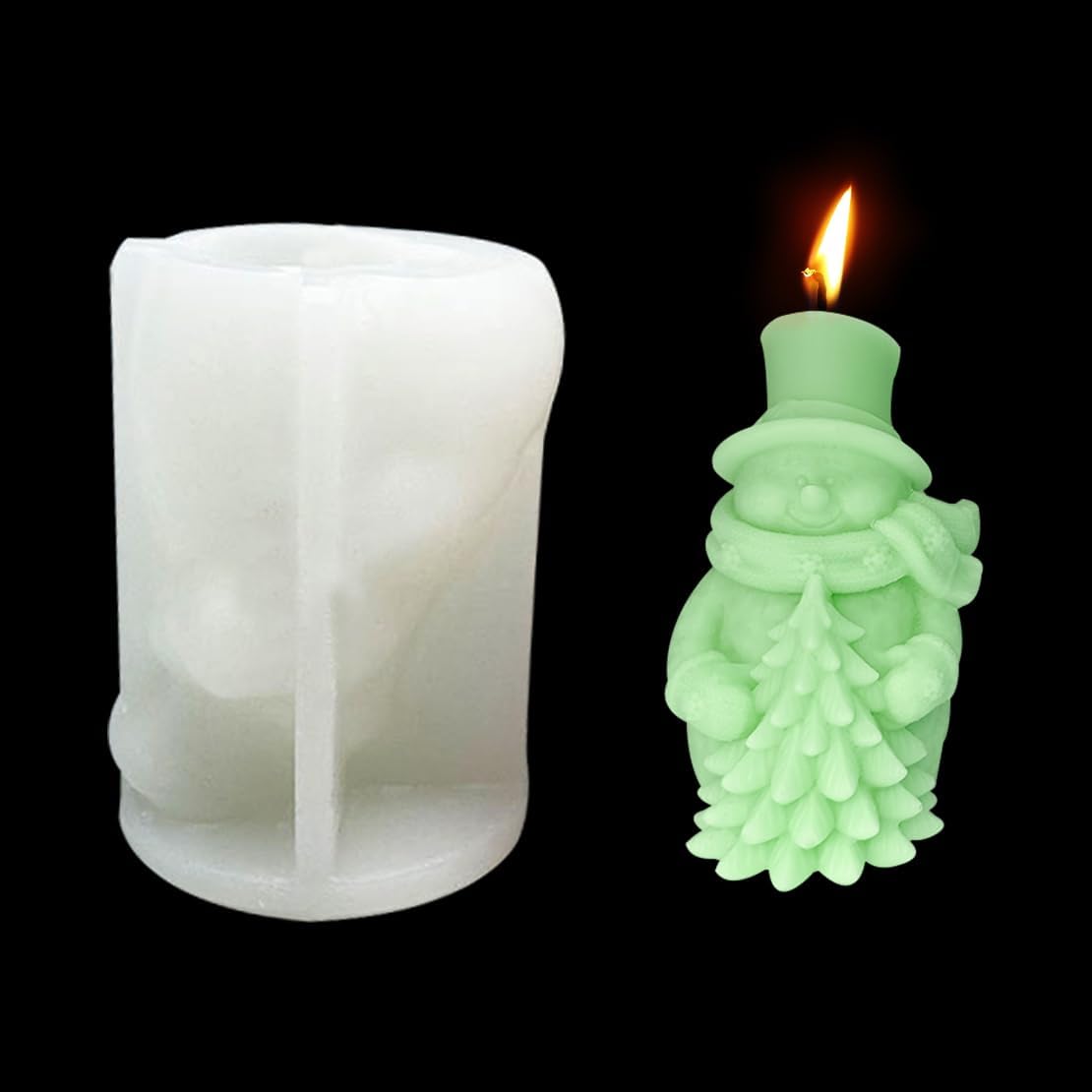 Snowman with tree (OW) WCM610