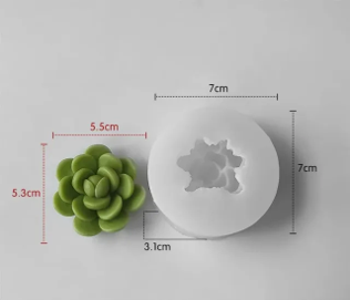 Succulent Cactus Plant Mold WCM566