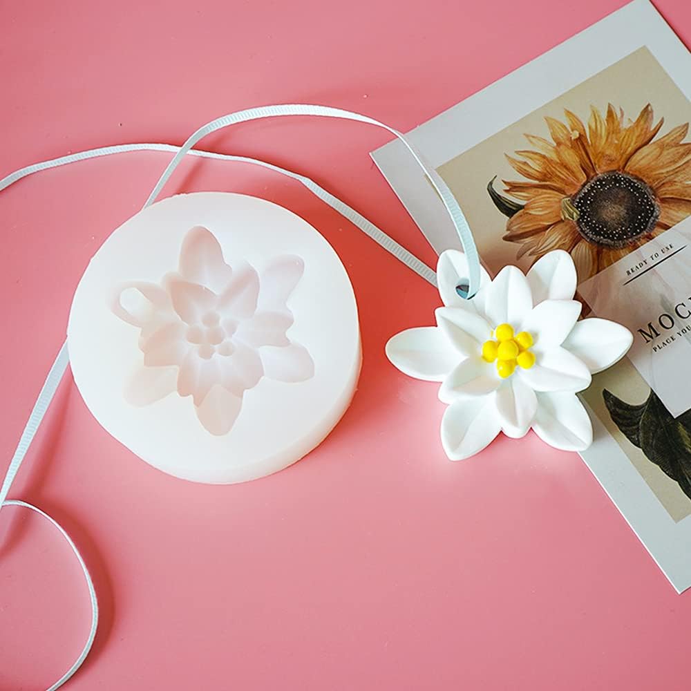 Lotus-Shaped Silicone Wax Sachet Mold CFM236
