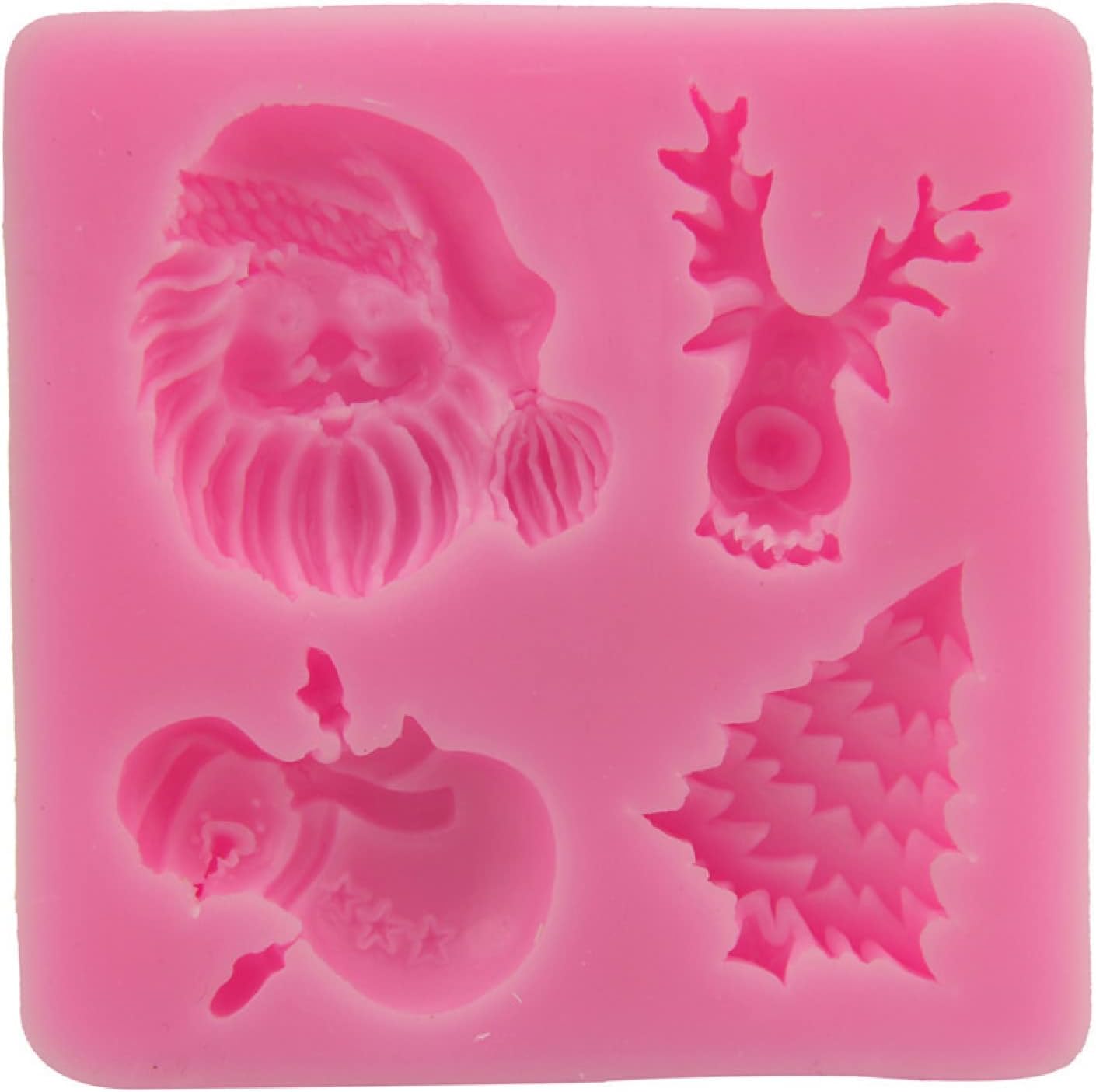 Santa Claus Tree Snowman Reindeer Mold CFM342