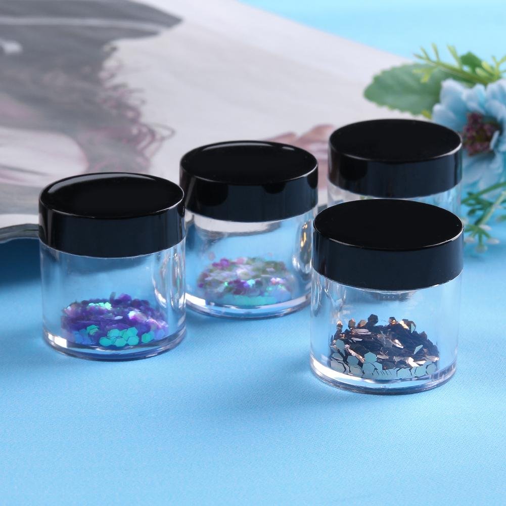 PM013 100g Acrylic Black Cap Jar