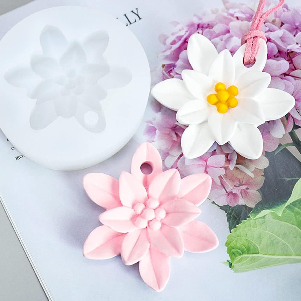 Lotus-Shaped Silicone Wax Sachet Mold CFM236