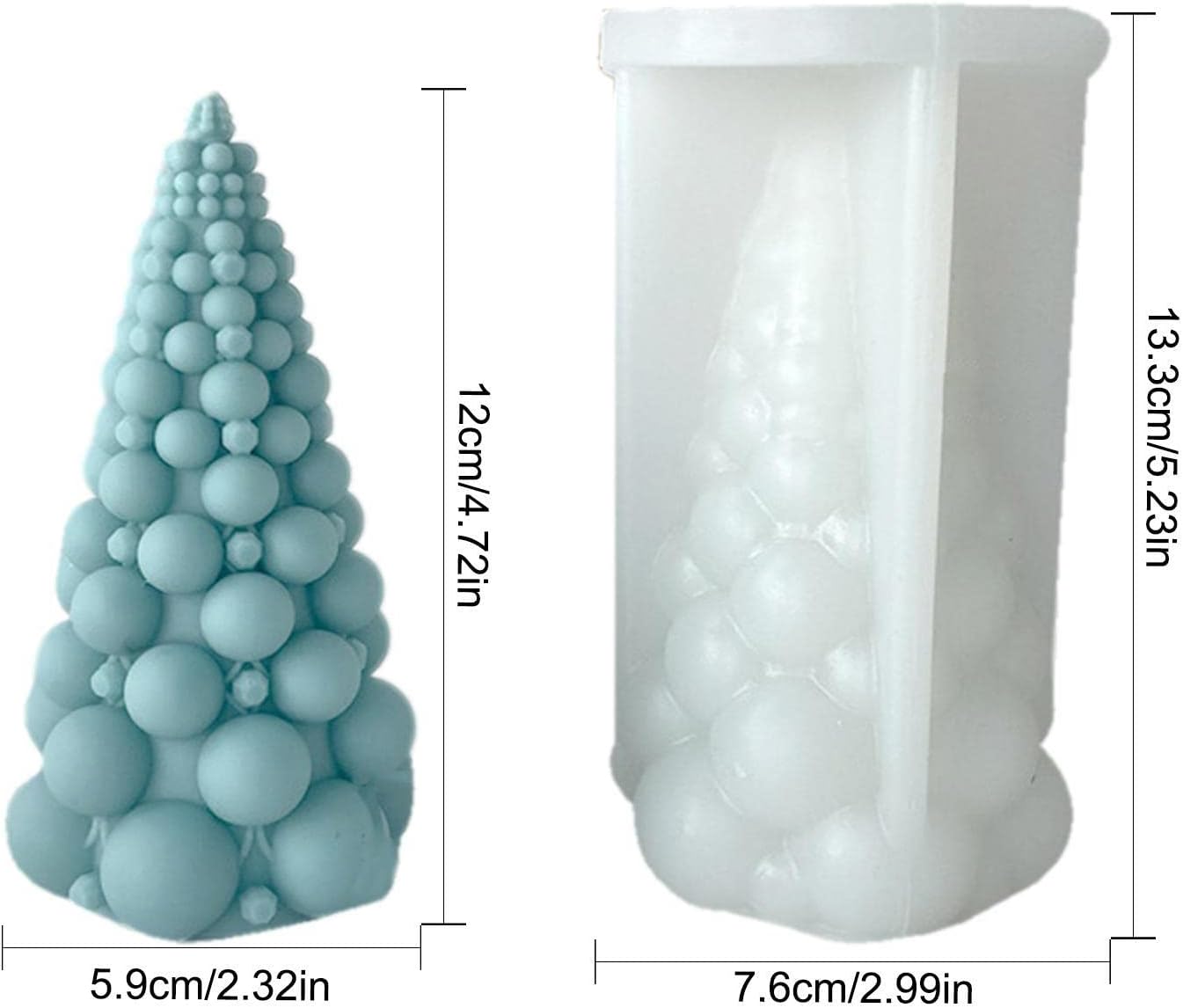 Bubble Christmas Tree Mold WCM601