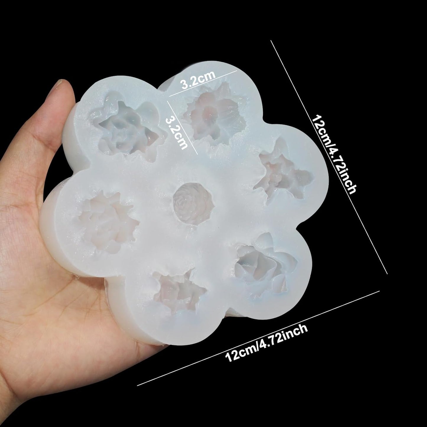 Cactus Decor 7 CFM265 - 7 Flower Decor CFM203 2 Mold PCS Offer Price