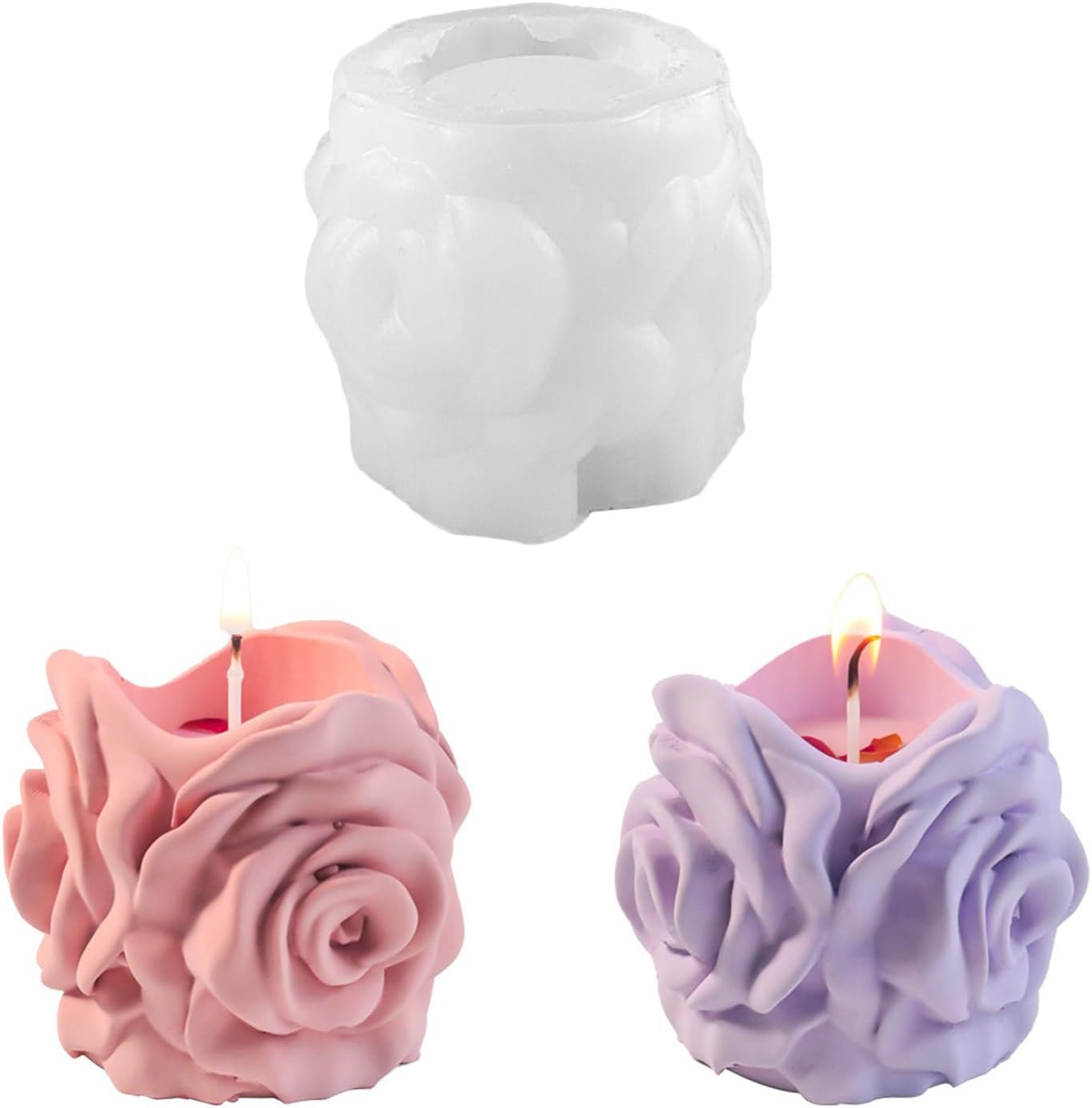 Rose Flower Jar Mold ARM398