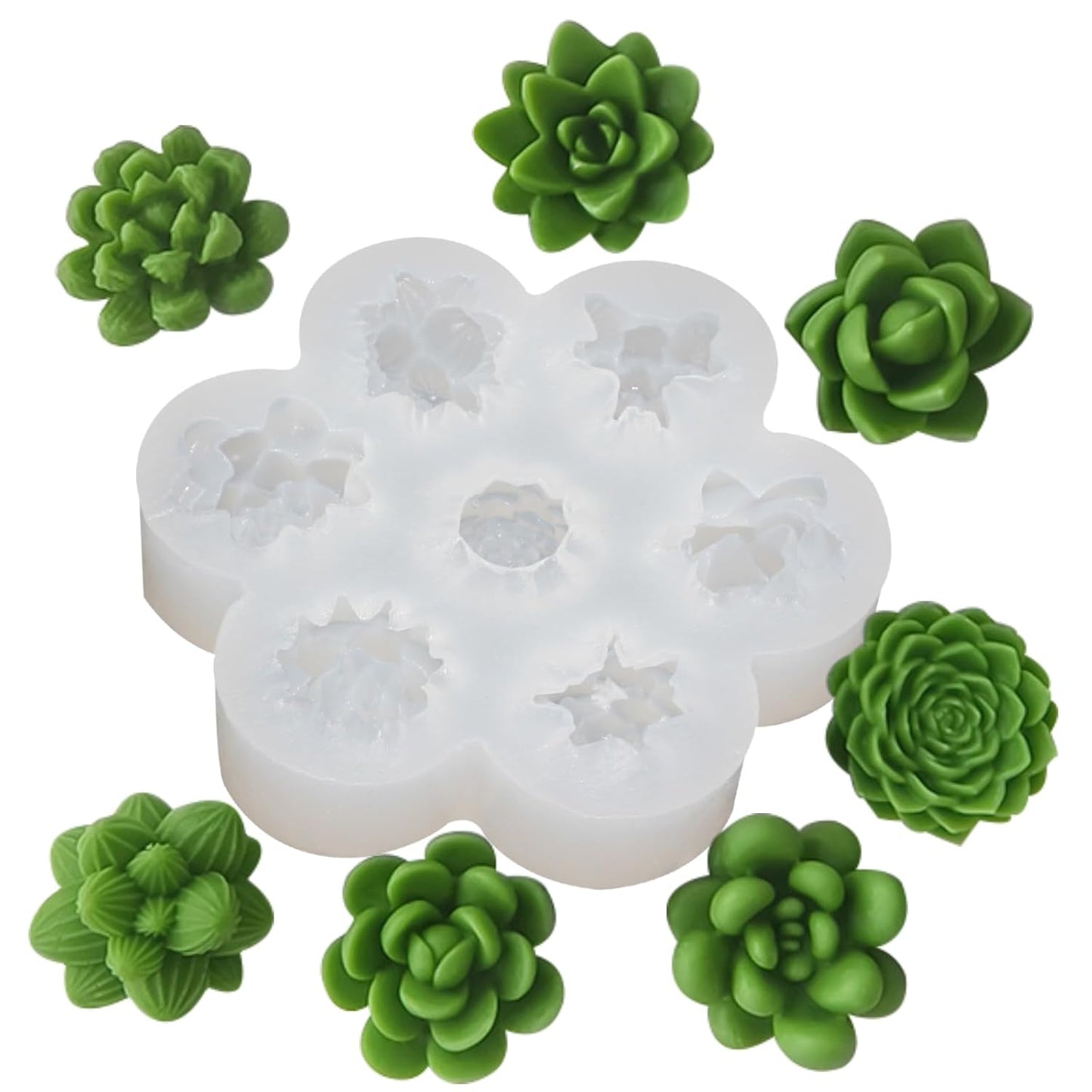 Cactus Decor 7 CFM265 - 7 Flower Decor CFM203 2 Mold PCS Offer Price