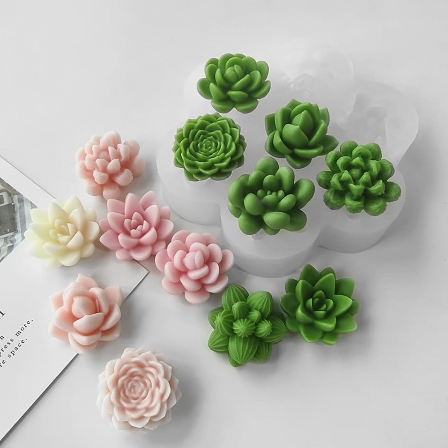 Cactus Decor 7 CFM265 - 7 Flower Decor CFM203 2 Mold PCS Offer Price