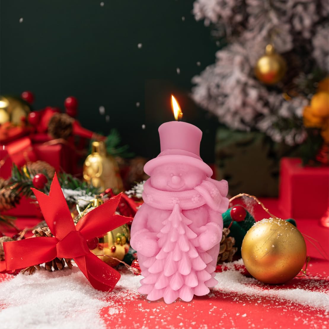 Snowman with tree (OW) WCM610