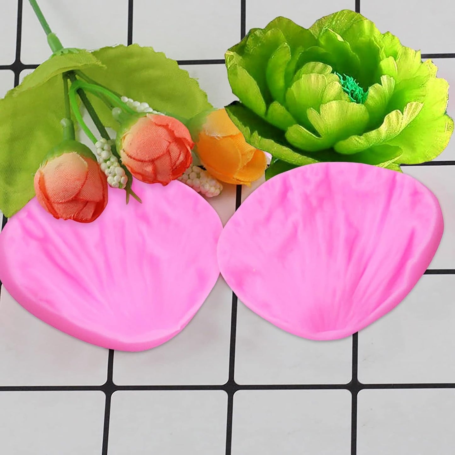 3D Peony Flower Petals Embossed CFM251