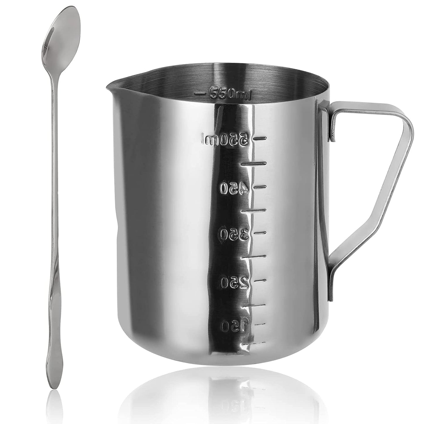 Stainless Steel Jug with Spoon 600ml ART032