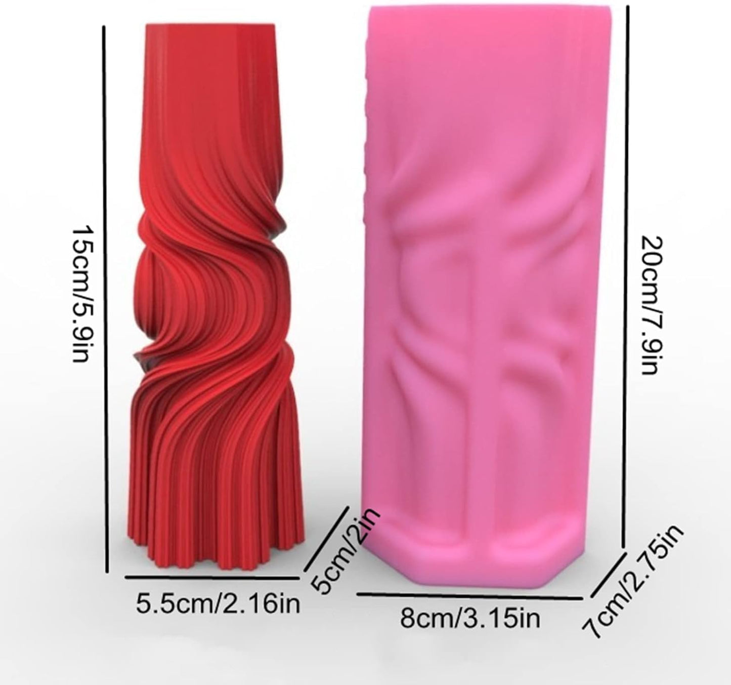 Twirl Taper Spiral Candle WCM410