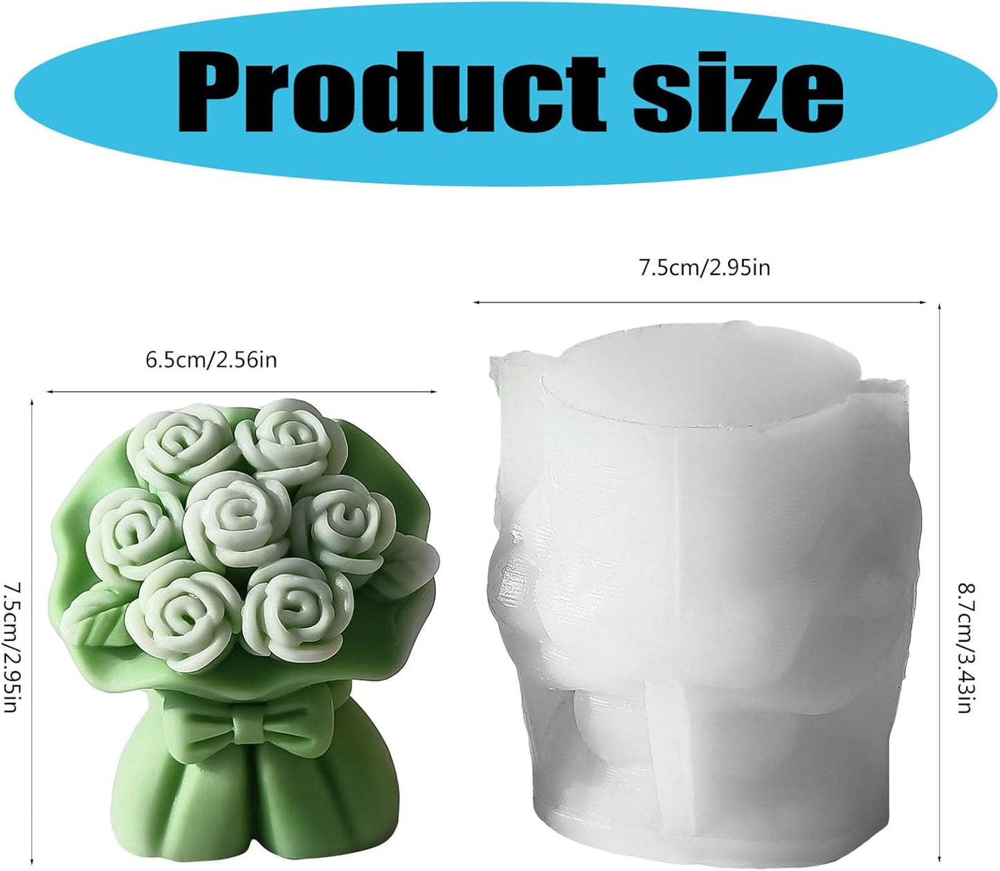 3D Mini Bouquet Mould WCM673