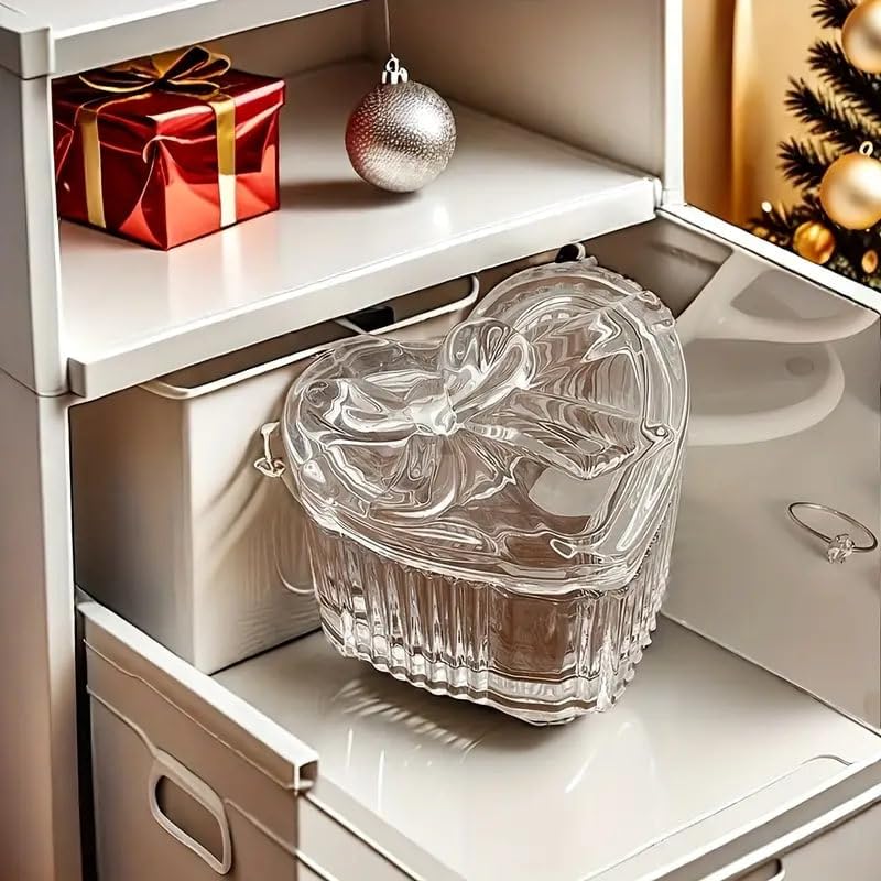 Heart Shaped Crystal candle Jar 5 pcs PM389
