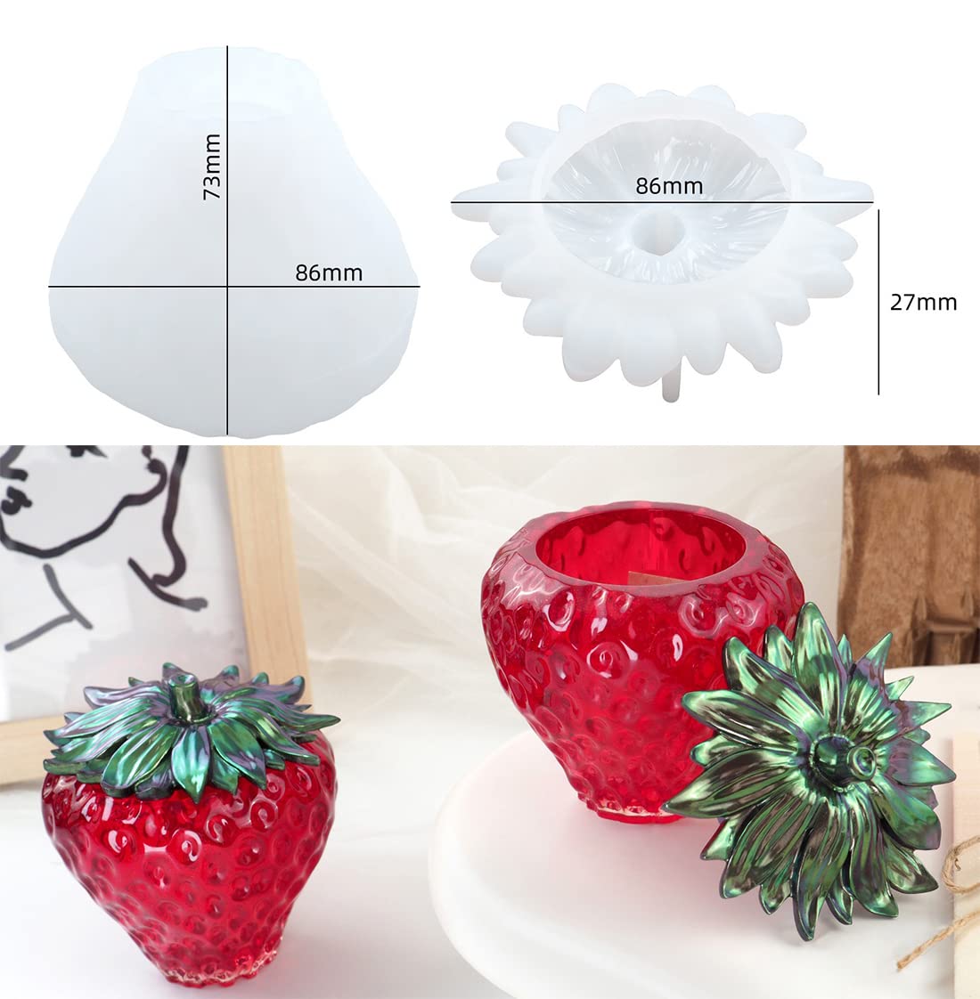 Strawberry Trinket Jar ARM288
