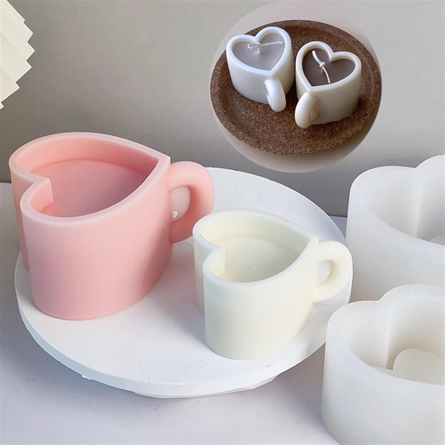 Heart Shape Mug Mold WCM529