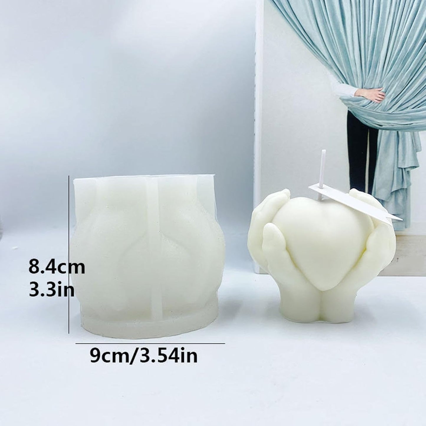 Hand Holding Heart Mold WCM651