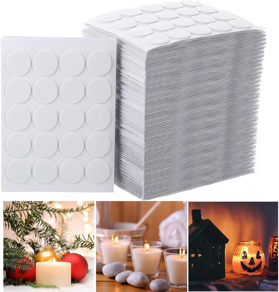 Candle Wick Stickers (1 sheet = 54 stickers) CWS005