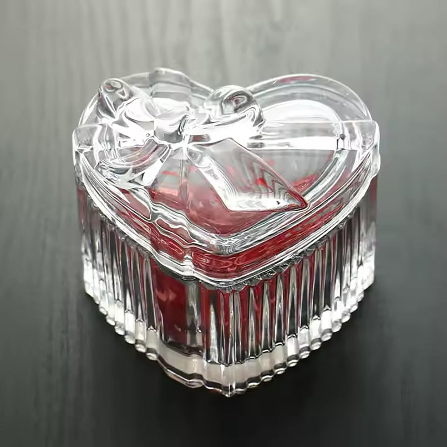 Heart Shaped Crystal candle Jar 5 pcs PM389