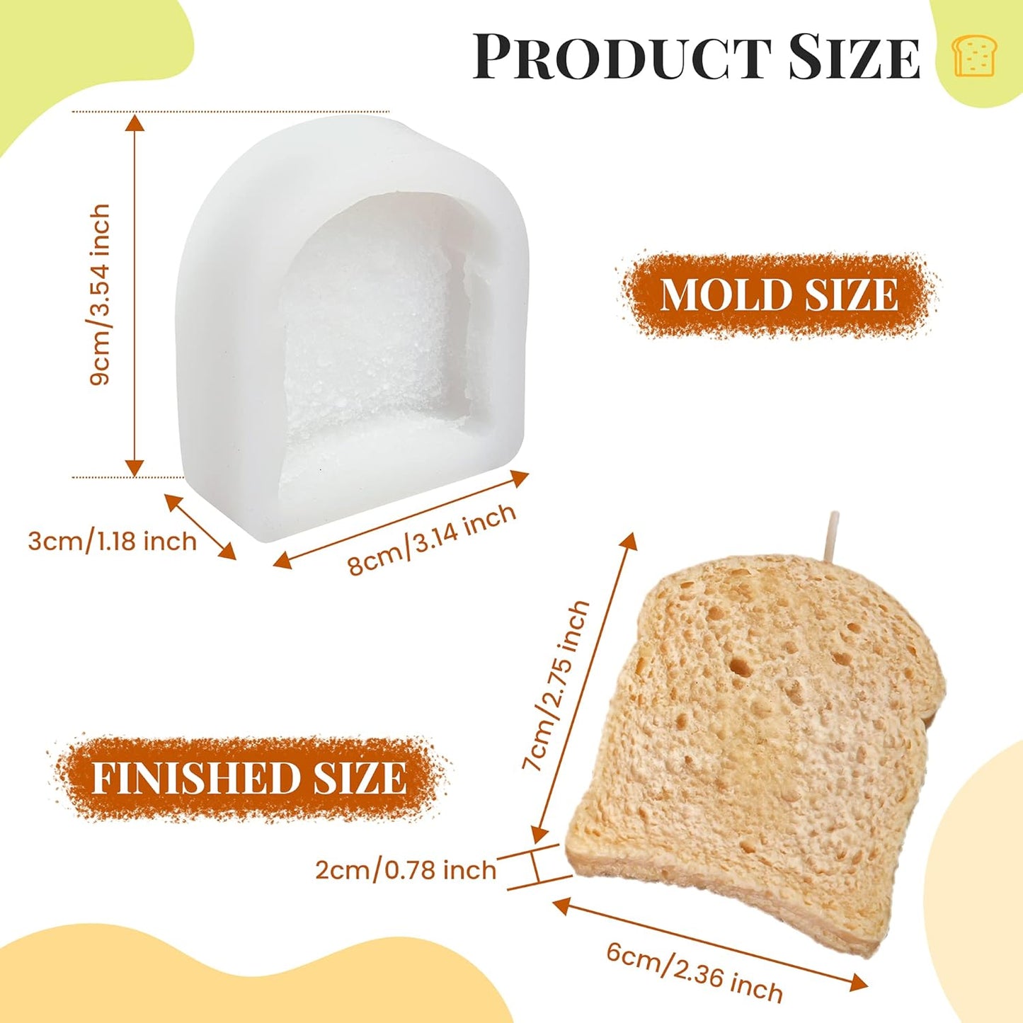 Toast / Bread Silicone Mold WCM659 (OWN)