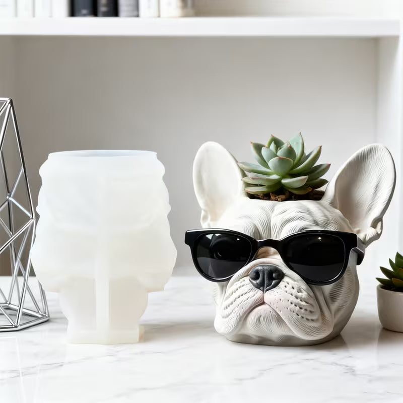 ARM583 French Bulldog Planter Mold