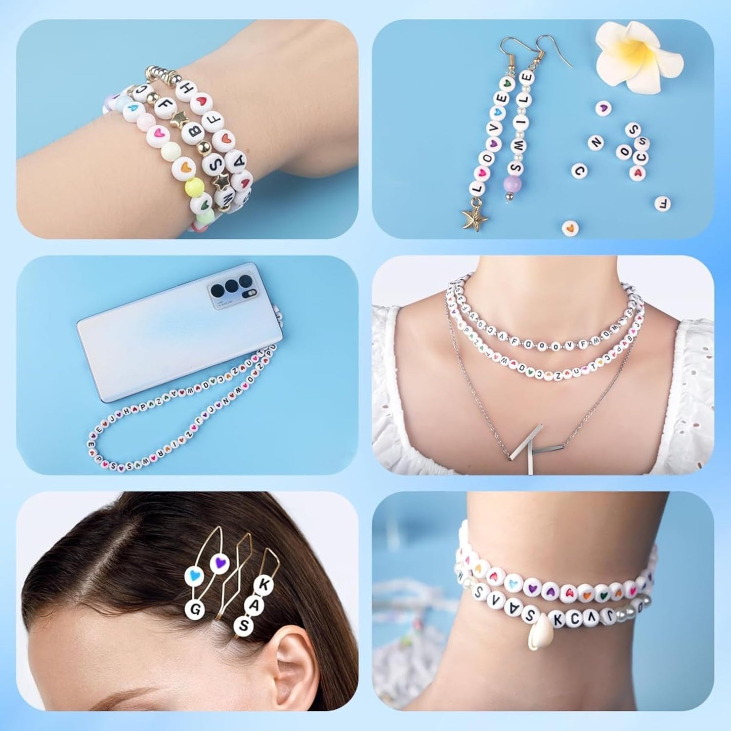 Secret Message Beads 100gram Multi Round SMB003