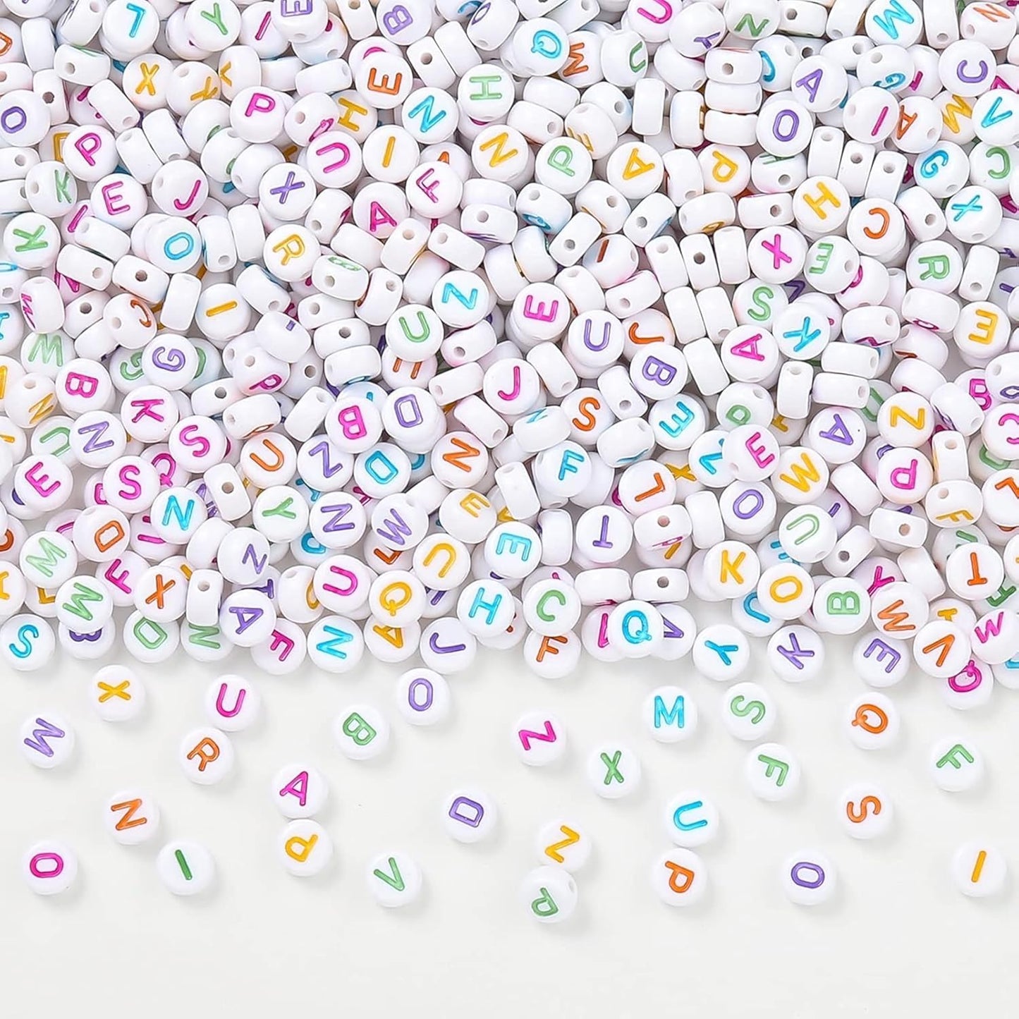 Secret Message Beads 100gram Multi Round SMB003