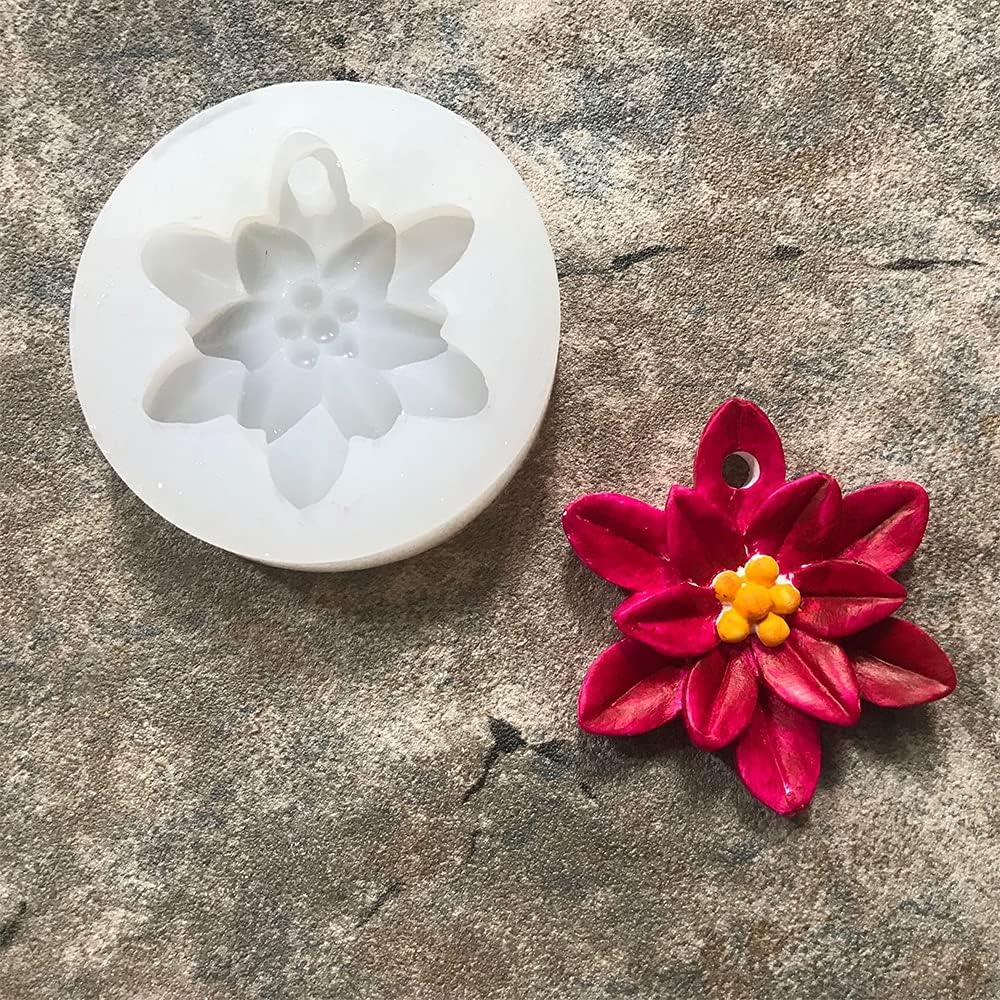 Lotus-Shaped Silicone Wax Sachet Mold CFM236