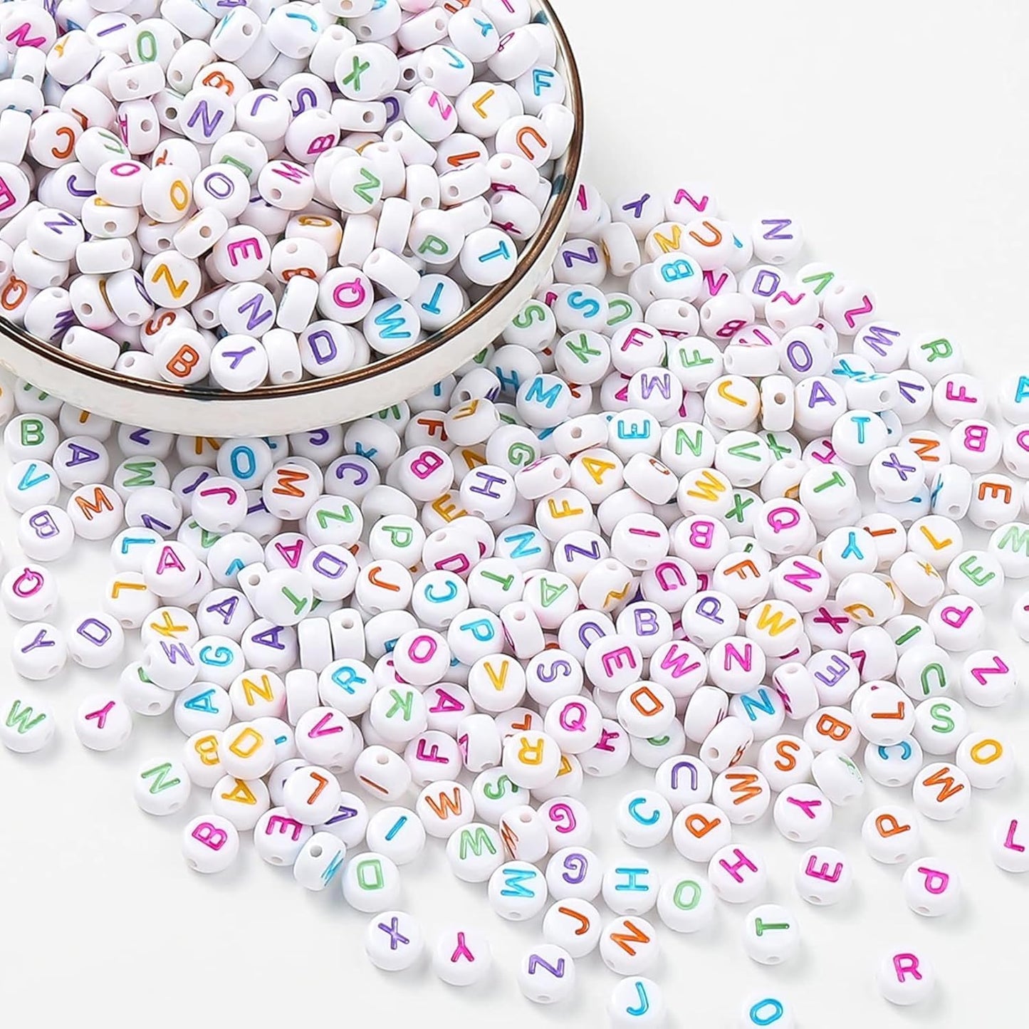 Secret Message Beads 100gram Multi Round SMB003