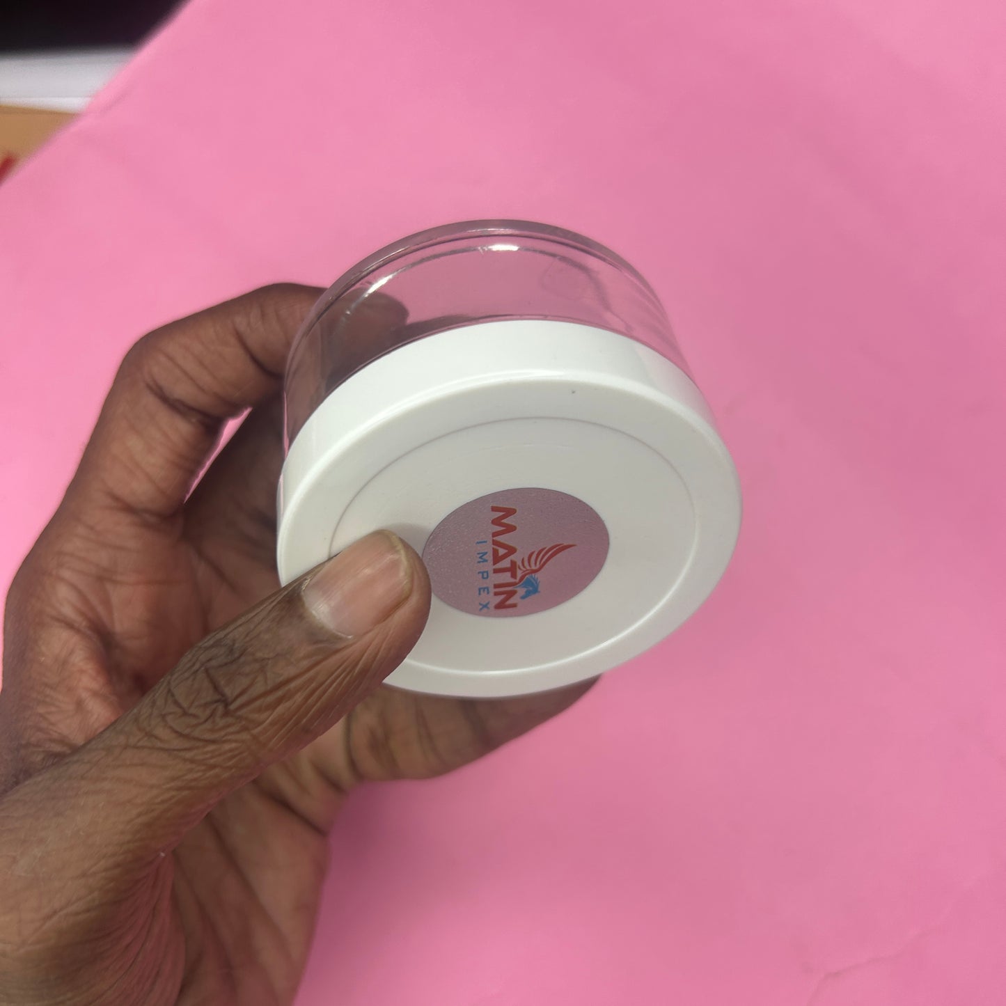 50g Acrylic Jar White Cap PM082